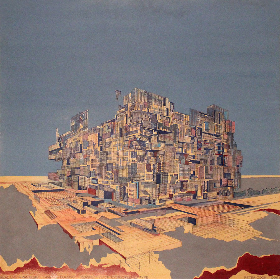 Real City Frankfurt-Avenue Housing Perspective of Everscreened Type-peter cook