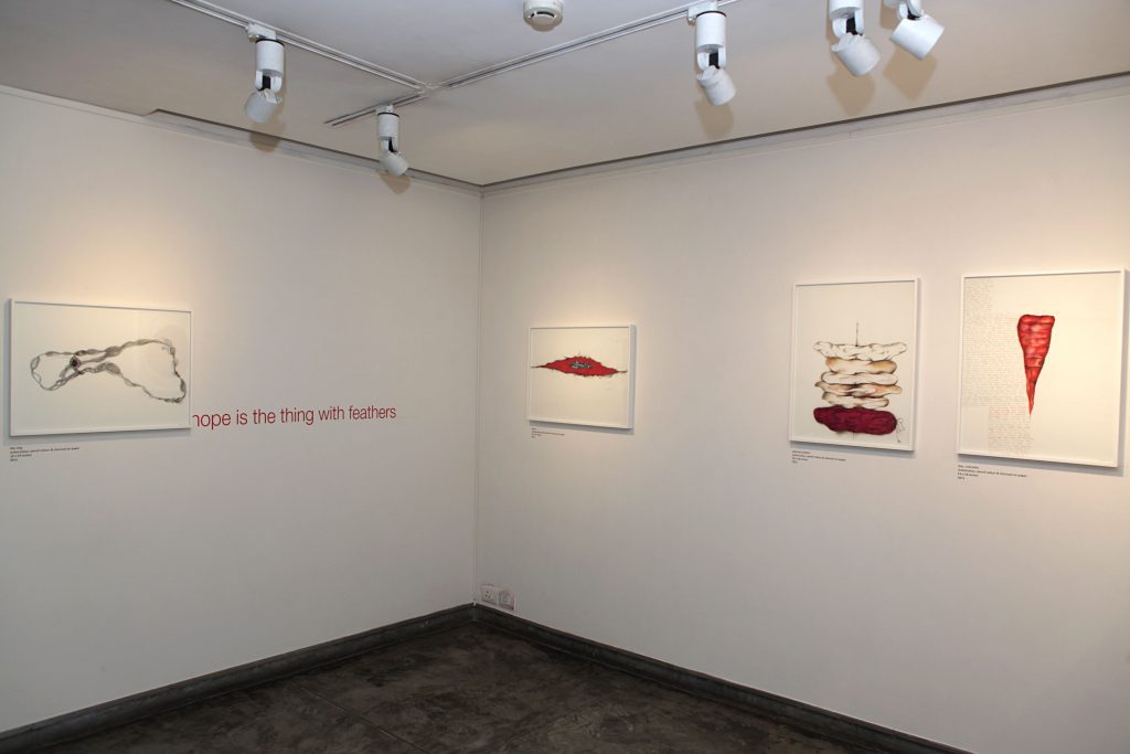 installation of show by Manisha Gera Baswani