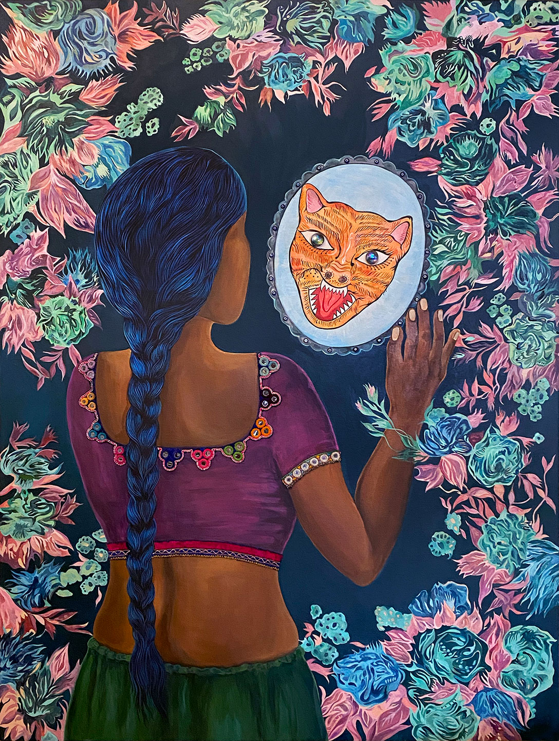The-tiger-in-her-mirror-Chitra
