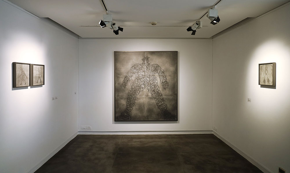 On paper show installation shoots