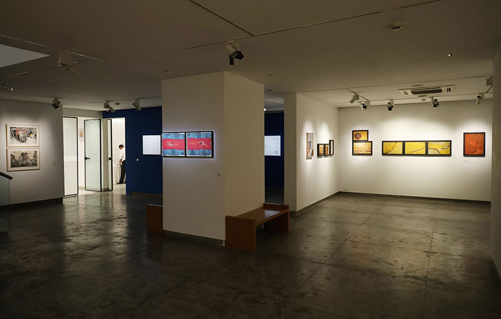 On paper show installation shoots