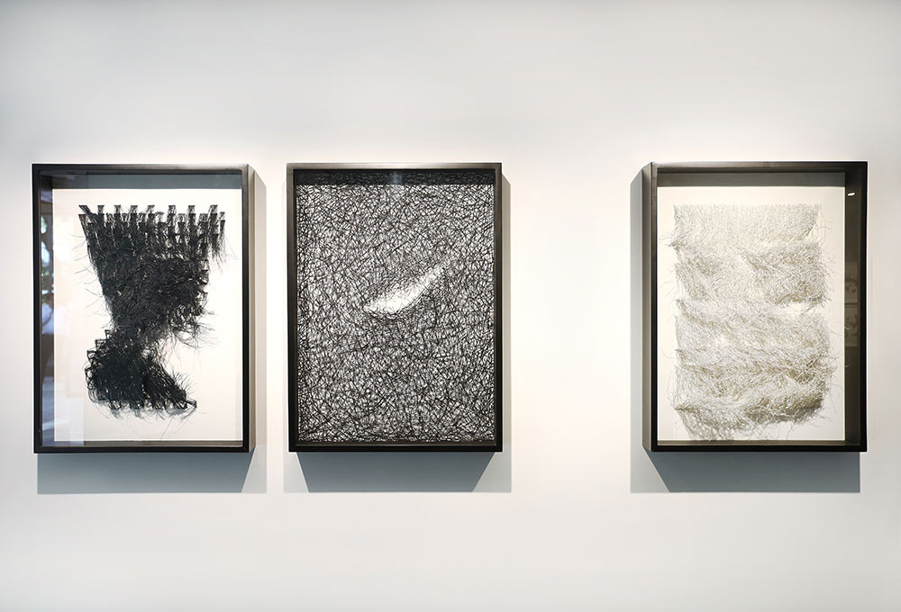 On paper show installation shoots