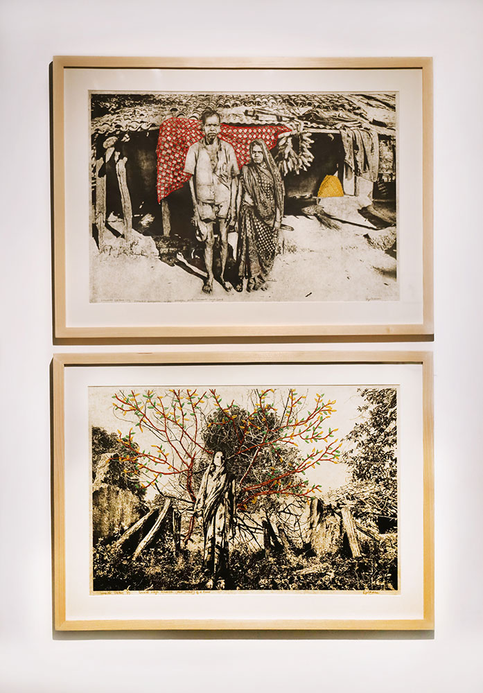 On paper show installation shoots